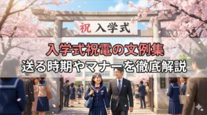 入学式の祝電の文例集！送る時期やマナーを徹底解説