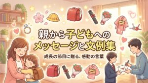 親から子どもへのメッセージと文例集