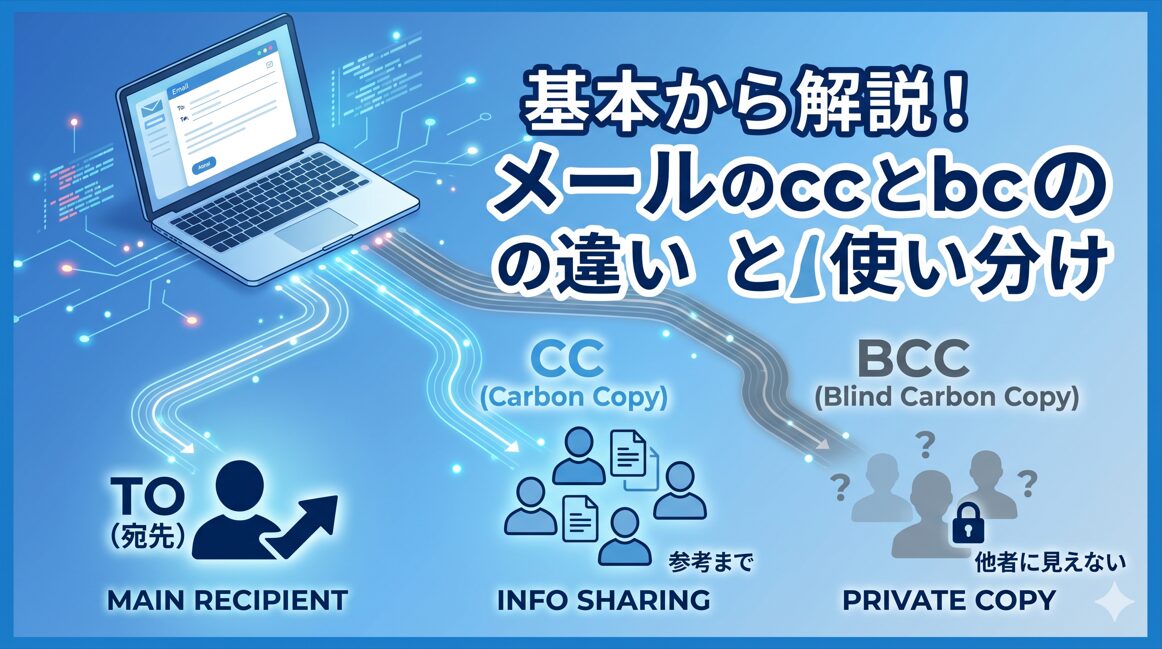 基本から解説!メールのccとbccの違いと使い分け