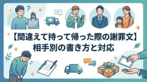 【間違えて持って帰った際の謝罪文】相手別の書き方と対応