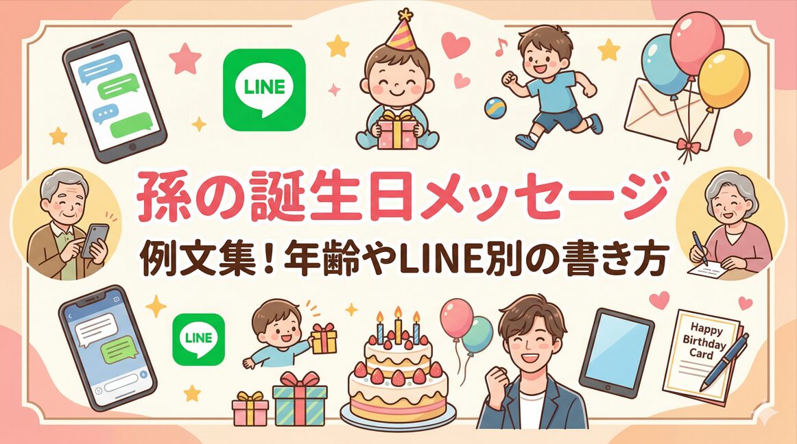 孫の誕生日メッセージ例文集！年齢やLINE別の書き方