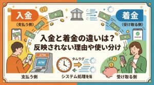 入金と着金の違いは？反映されない理由や使い分け