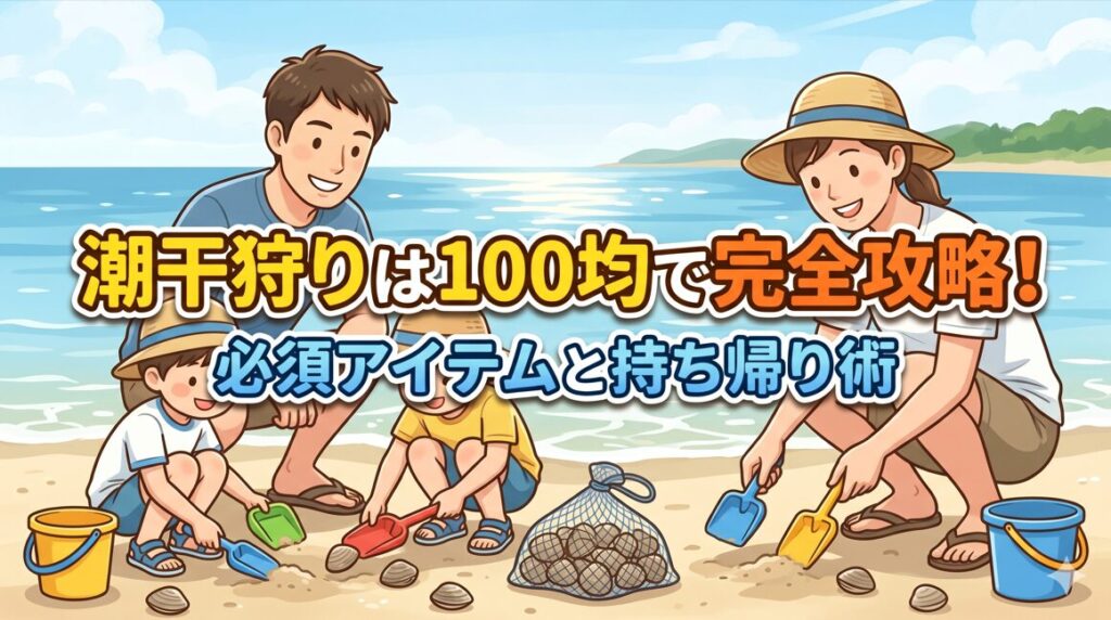 潮干狩りは100均で完全攻略！必須アイテムと持ち帰り術