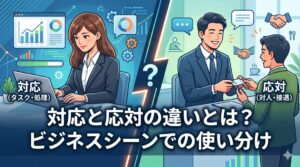 対応と応対の違いとは？ビジネスシーンでの使い分け
