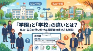 学園と学校の違いとは？私立・公立の理由や履歴書の書き方