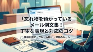 忘れ物を預かっているメール例文集！丁寧な表現と対応のコツ